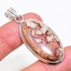 Natural Bird Eye Jasper Gemstone 925 Sterling Silver Jewelry Pendant 2.05" AP-14045