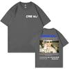 Singer Cris Mj Double Sided Print Tshirt Men Women Clothing Fashion Hip Hop Tshirts Summer Casual Loose Short Sleeve T Shirt