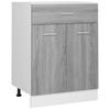 Vidaxl Freestanding Cabinet With Drawer, Sonoma Grey Oak, 60X46X81.5 Cm
