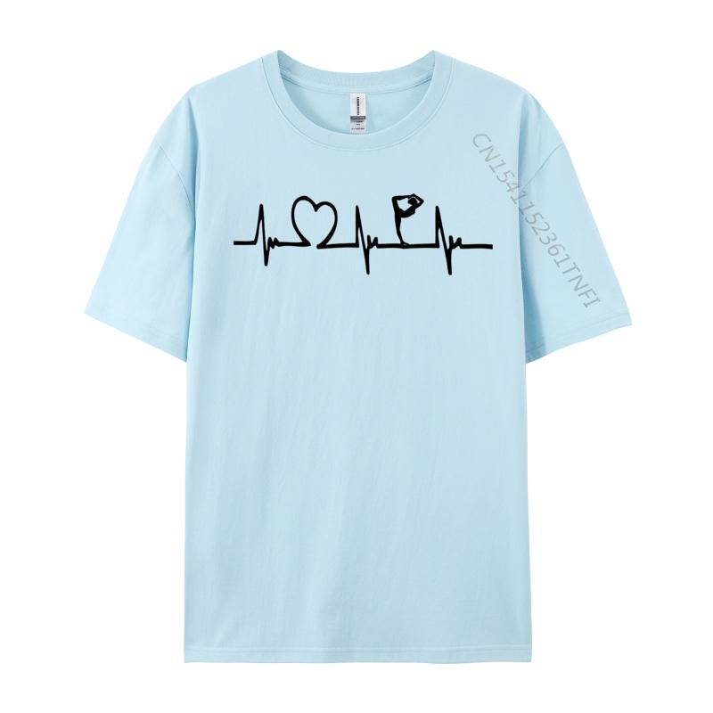 Yoga In Heartbeat Tshirt 2024 Newest Men Tshirt Cotton Tops T Shirt Printed On Oversized Loose TShirt