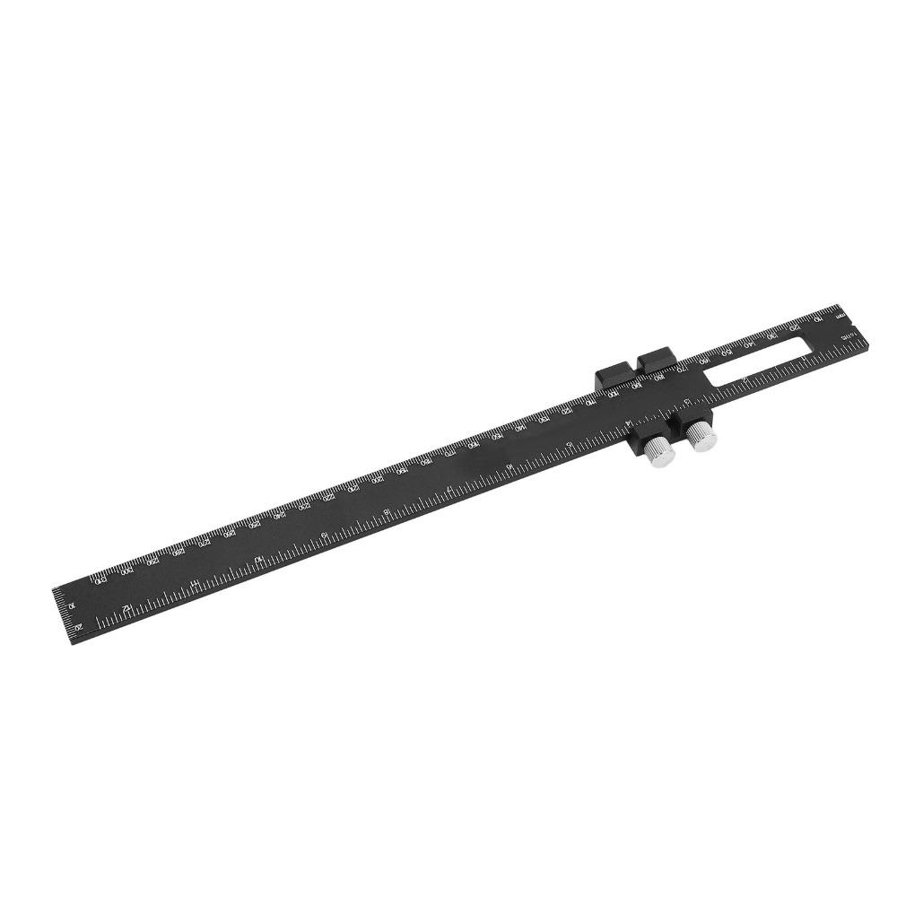 Metric Inch Scale Woodworking Marking Ruler Adjustable Slide Ruler For Engineer Carpenter