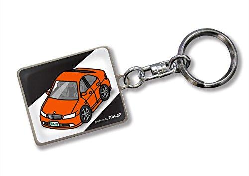 [MKJP] Custom Keychain Nissan Laurel C35 Base: Black Car Color: Orange