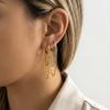 European American for Explosions INS Chain Tassel Stainless Steel Electroplated Earrings Simple Fashion Temperament Niche