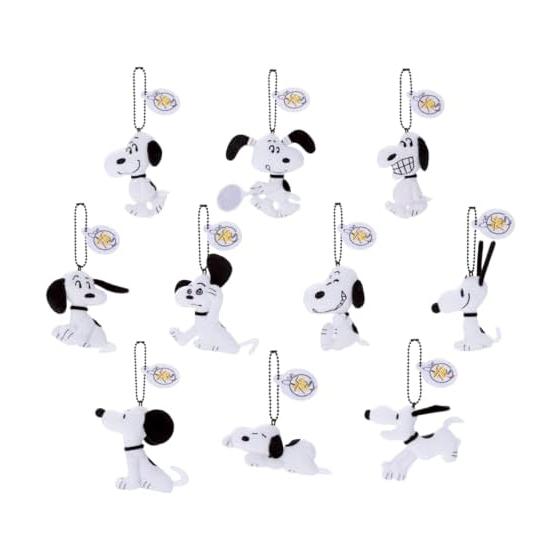 TAKARATOMY A.R.T.S Peanuts 75th Plush Mini Mascot Snoopy Stuffed Toy Height Approx. 9cm