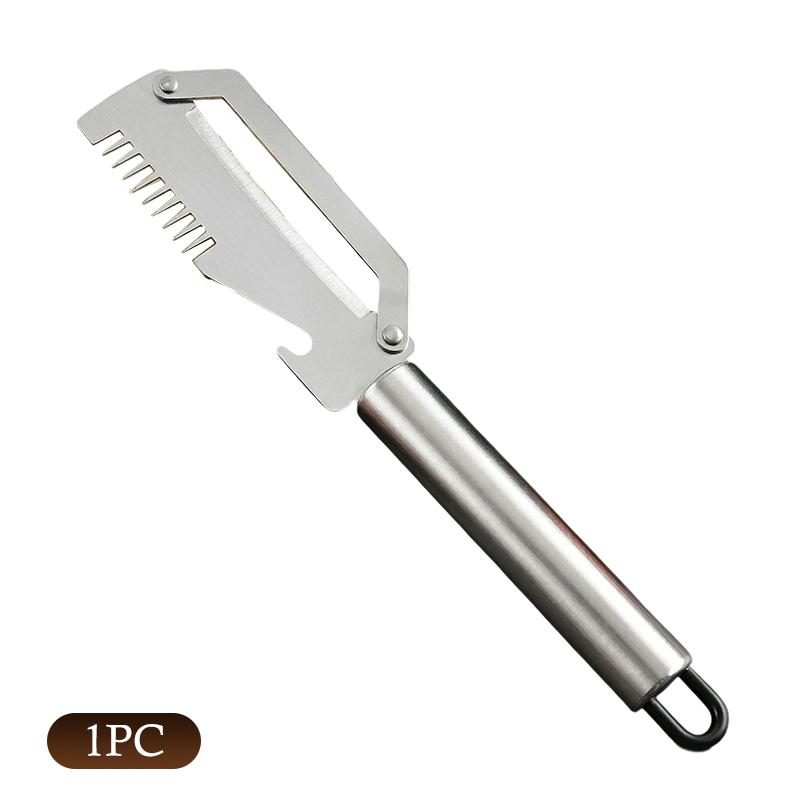 Multi Functional Stainless Steel Handle Peeling Scallion Knife Scraping Knife Household Scallion Peeling Tool