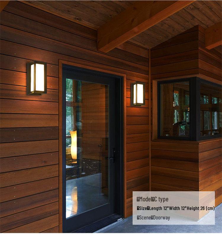 Waterproof Outdoor LED Wall Light for Courtyard, Balcony, Staircase, and Corridor - Super Bright with Induction Technology