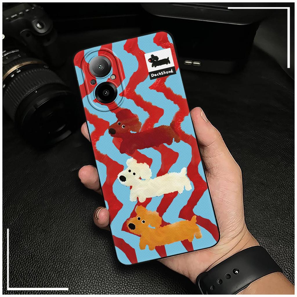 Waterproof Durable Phone Case For Realme C67 4G/Realme12 Lite Dirt-resistant Cartoon Graffiti Anti-knock Silicone TPU