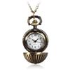 Retro Ball Metal Steampunk Quartz Necklace Pendant Chain Small Pocket Watch