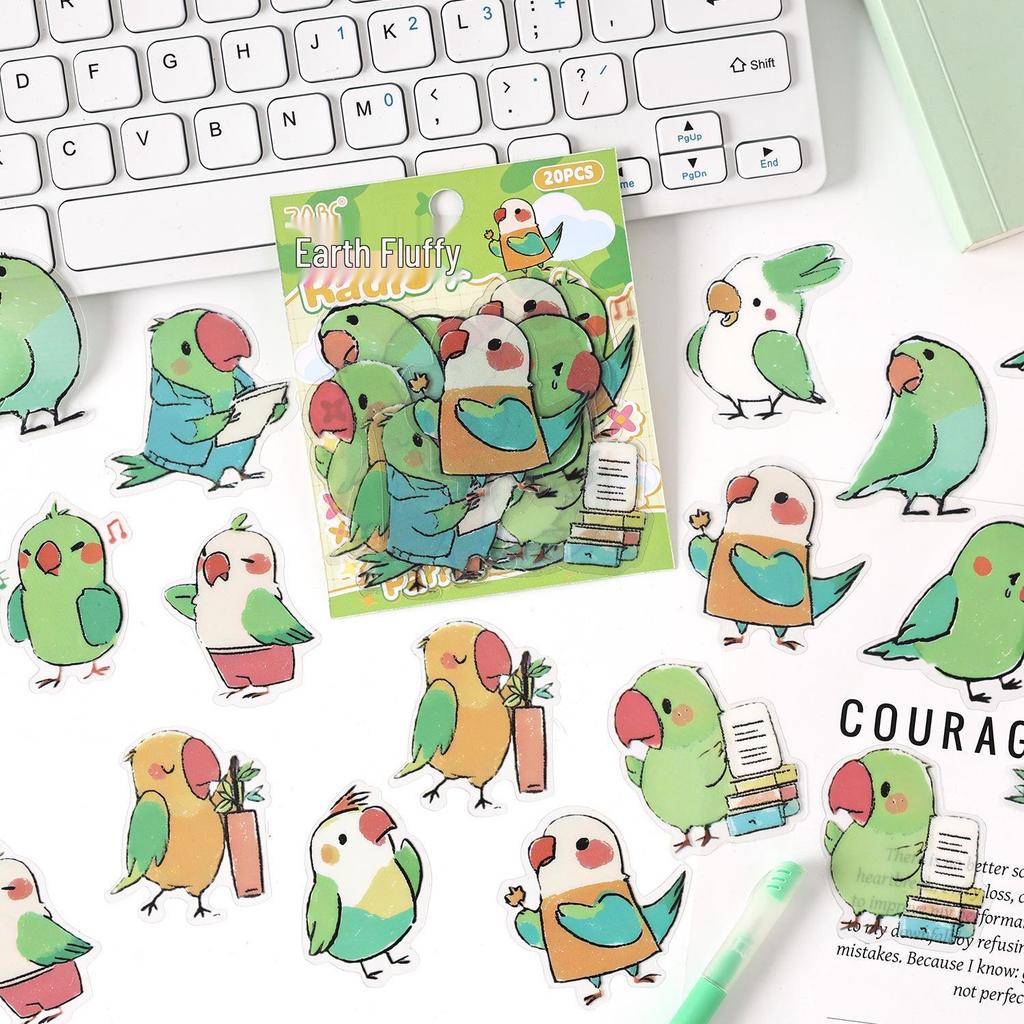 ZABC Animal Fantasy Series Journal Decor Stickers Pack