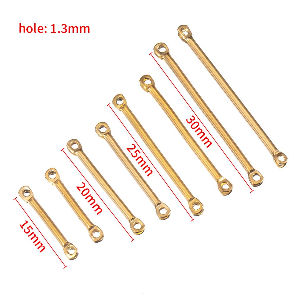 20pcs 15/20/25/30mm Stainless Steel Wire Long Bar Stick Connector Link PVD Gold Color DIY Drop Earring Making Jewelry Findings