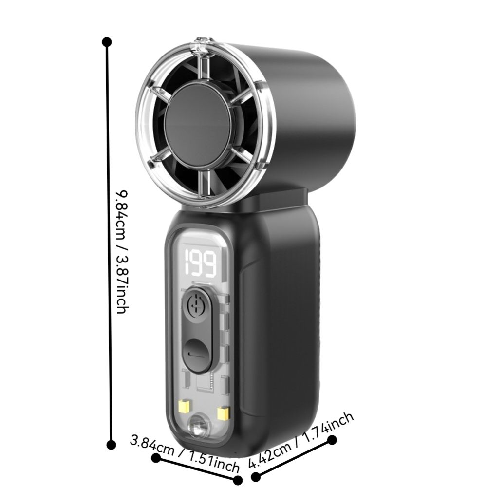 Ultra-Quiet Portable Electric Fan Digital Display Small Summer Fan New Mini Handheld Fan  Summer