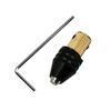 Compact Self-Tightening Mini Electric Drill Chuck for Woodworking, 5mm Tail Hole Diameter