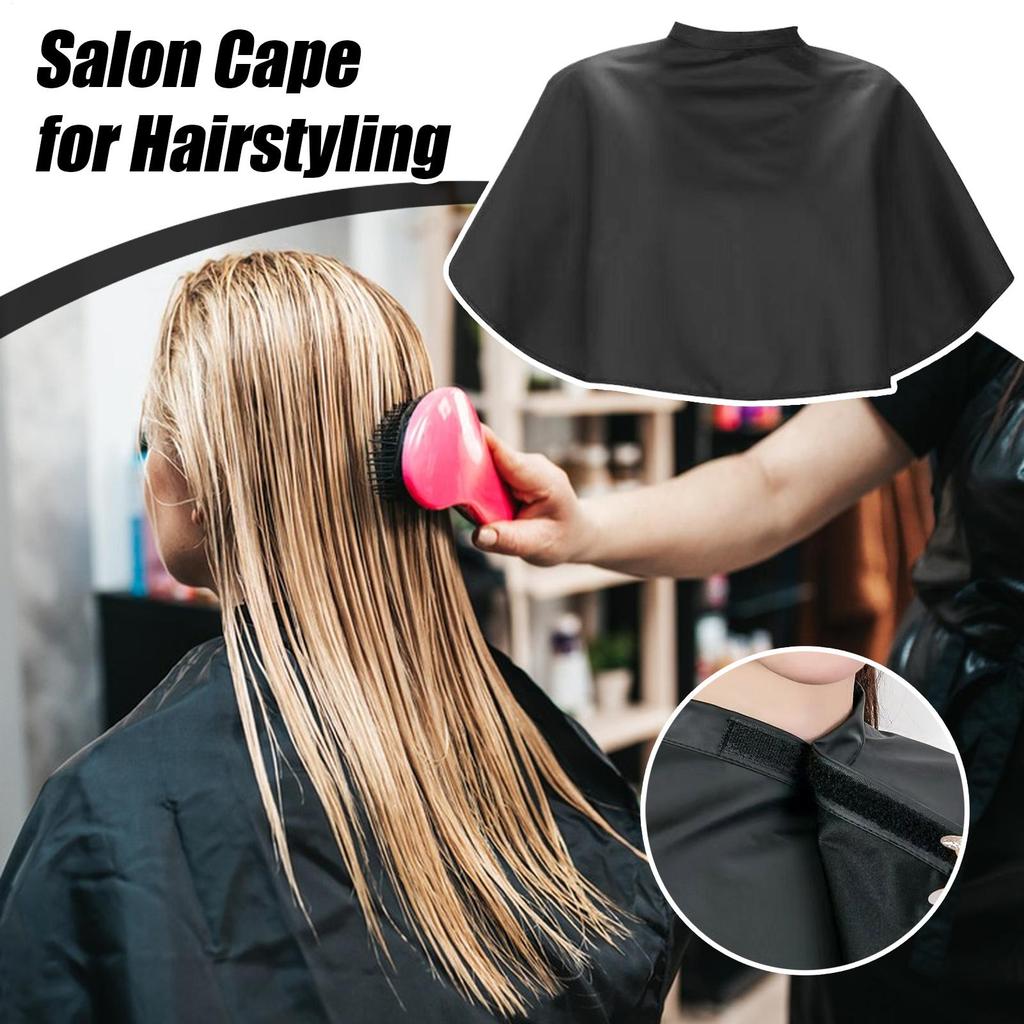 Professional Hairdressing Cape Short Length Adjustable Salon Barber Hair Cutting Cover Waterproof Apron for Home Salon Styling