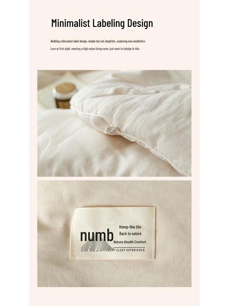 Warme Winterdecke: Superweiche Baumwoll-Leinen-Mischung mit Sojabohnenfaser