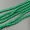 Imperial Green Chalcedony Agate Round Beads for DIY Jewelry & Accessories, Baroque Style