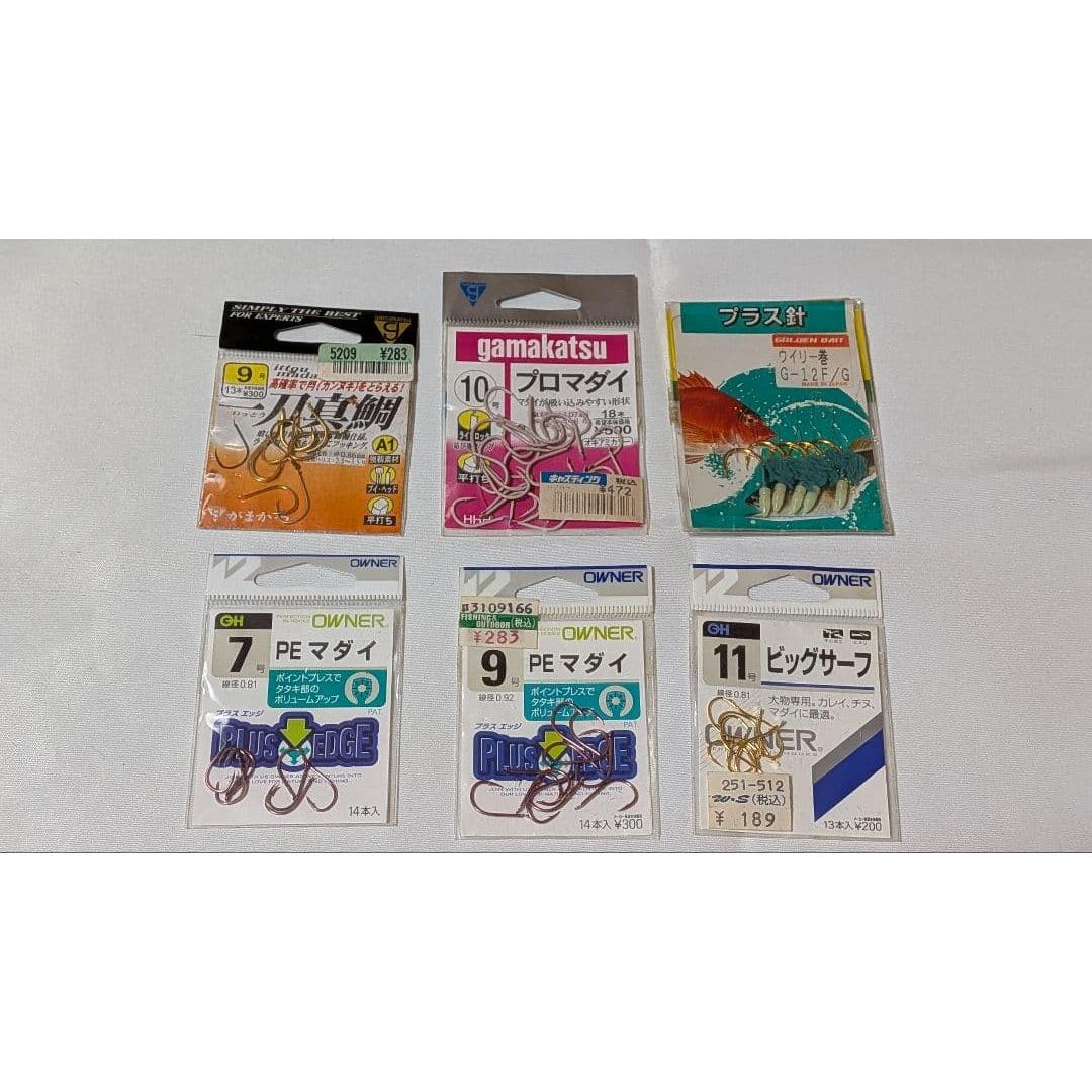 Used Fish hook set Gamakatsu Owner Yamashita