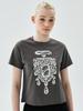 [mardimercredi] Slim T-shirt Bijou_Charcoal White