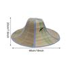 Foldable Straw Hat Fishing Sun Cap Men Women Hiking Travel Camping Sun Hats Drawstring Wide Brim Rattan Hat