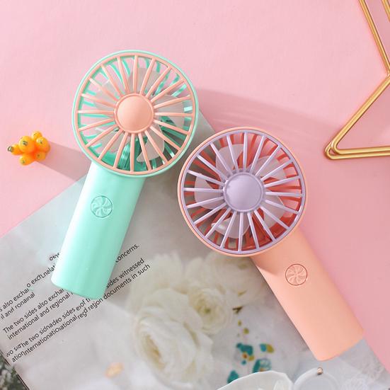 USB Rechargeable Mini Handheld Fan Speed Adjustable Summer Cooling Fan Quiet Portable Travel Outdoor Small Personal Fan