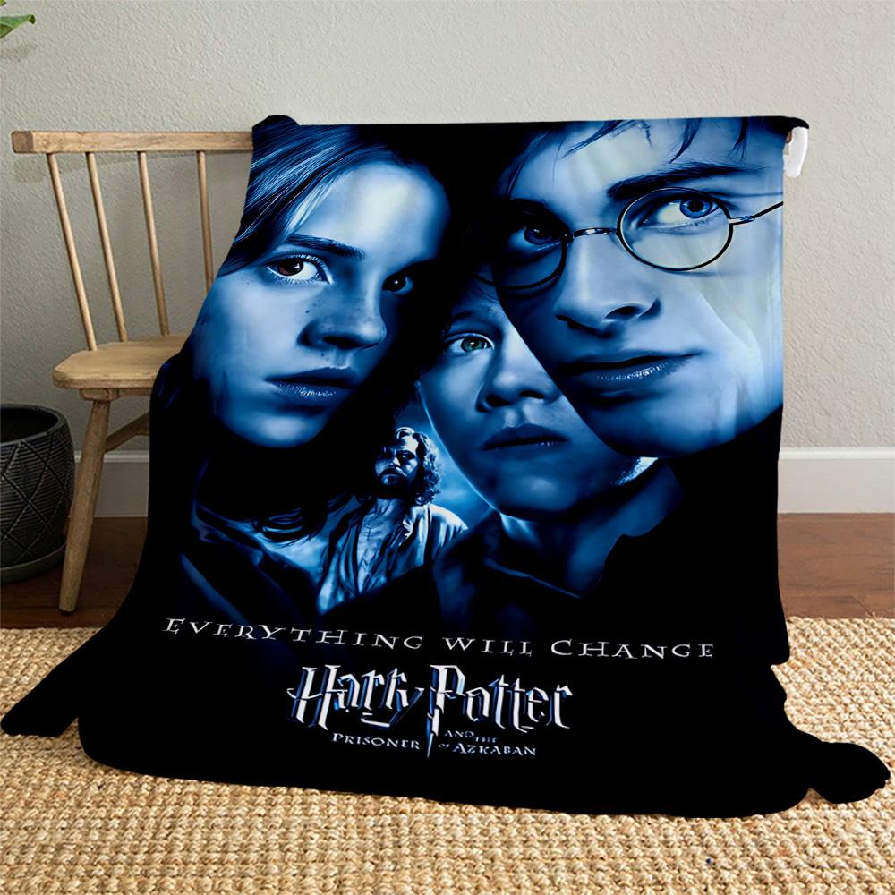 1pc Harry Potter,Prisoner of Azkaban Outdoor Flannel Throw Blanket All Season Soft Warmth,Home Decor 1031243