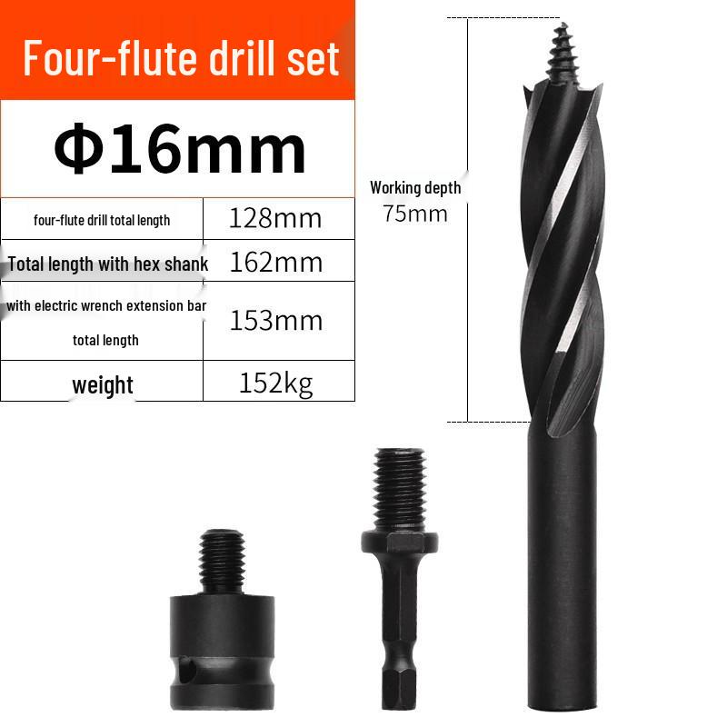 Electric Drill Bit Extension for Woodworking and Hole Saw