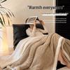 Lambswool Coral Fleece Thick Winter Blanket - Soft, Warm Throw for Office, Sofa, or Naps