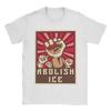Vintage Abolish ICE TShirt Unisex Round Collar Pure Cotton T Shirt  Short Sleeve Tee Shirt Graphic Clothing