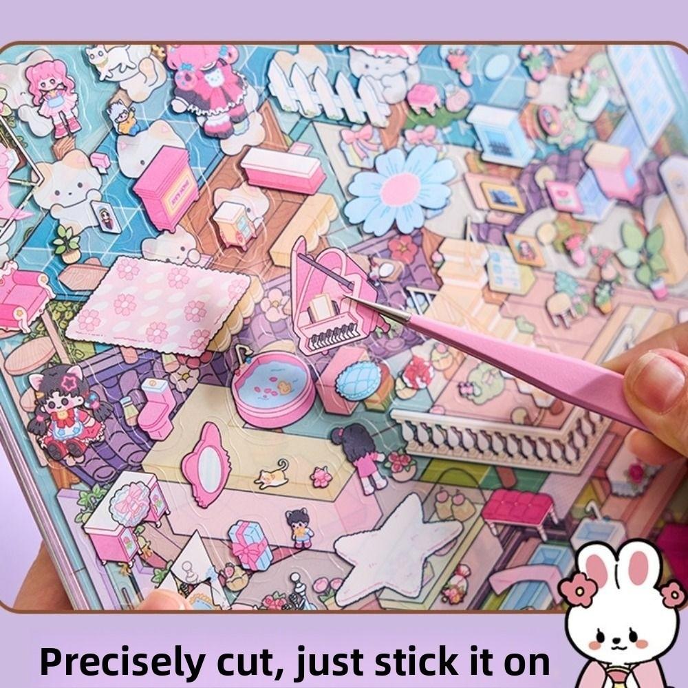 8in1 Collection 3D Landscape Stickers 20 Sheets Miniature Scene Sticker  Festival Gift