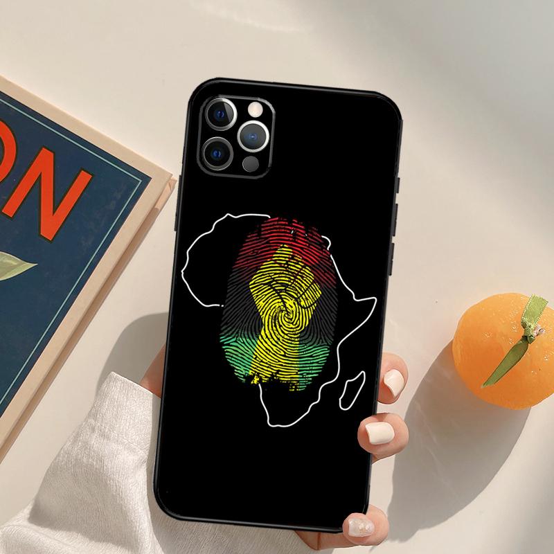 Africa Map Geogra Funda Case For iPhone 16 Pro Max 15 14 11 12 13 Pro Max Mini XR 16e 16 15 Plus Phone Cover