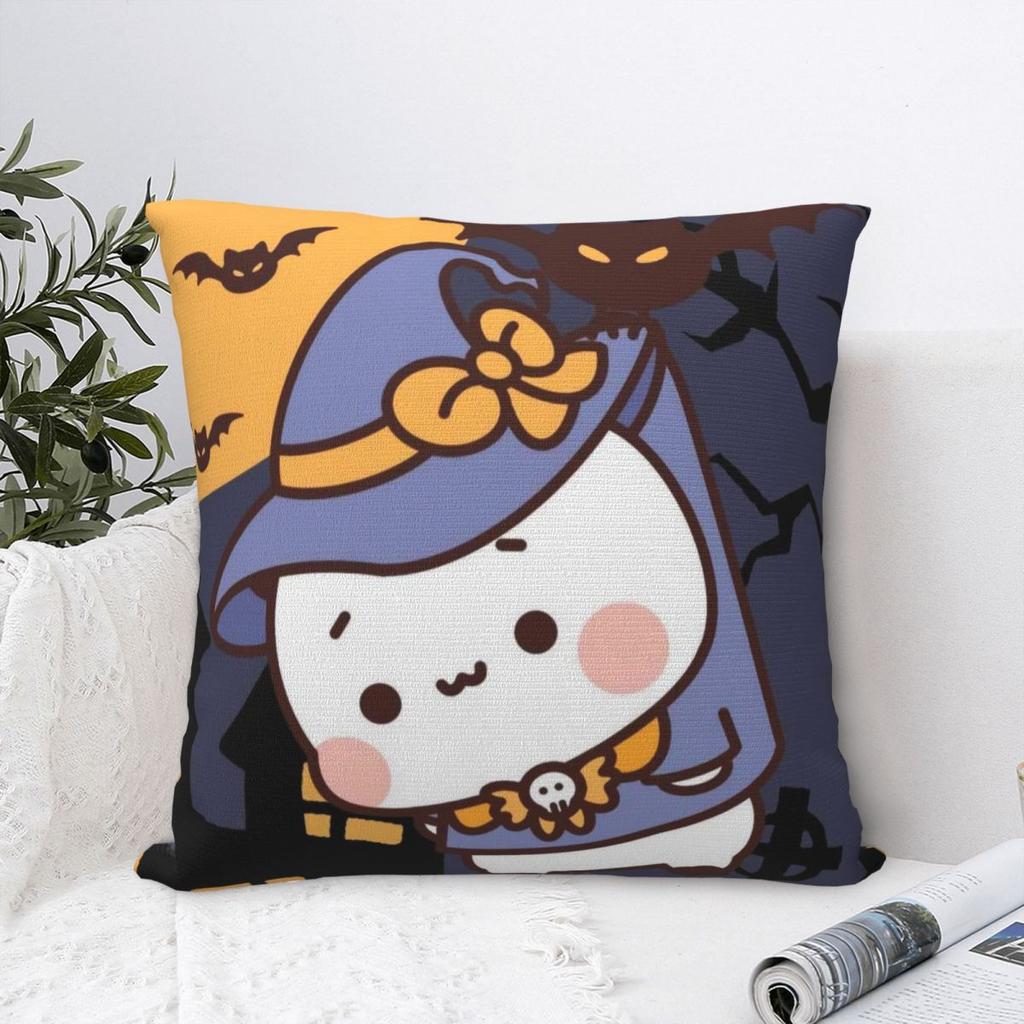 Pillow Case Bubu & Dudu Halloween Soft Pillow Cover Vintage Cushion Cover Custom Pillowcases For Sofa Bedroom Home Decor