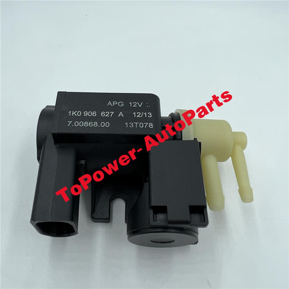 Turbo Boost Pressure Solenoid Converter Valve OEM 1K0906627A for VWW Amarok Beetle Golf Audii A1 A3 S4 TT 1K0906627B 1J0906627B