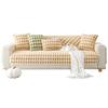 New Lamb Velvet Houndstooth Sofa Cushion Winter Thickened Plush Cushion Non-slip Sofa Cover Cover Cloth
