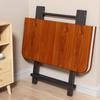 Portable Foldable Dining Table for Small Spaces - Square or Round Options for Apartments or Rental Rooms