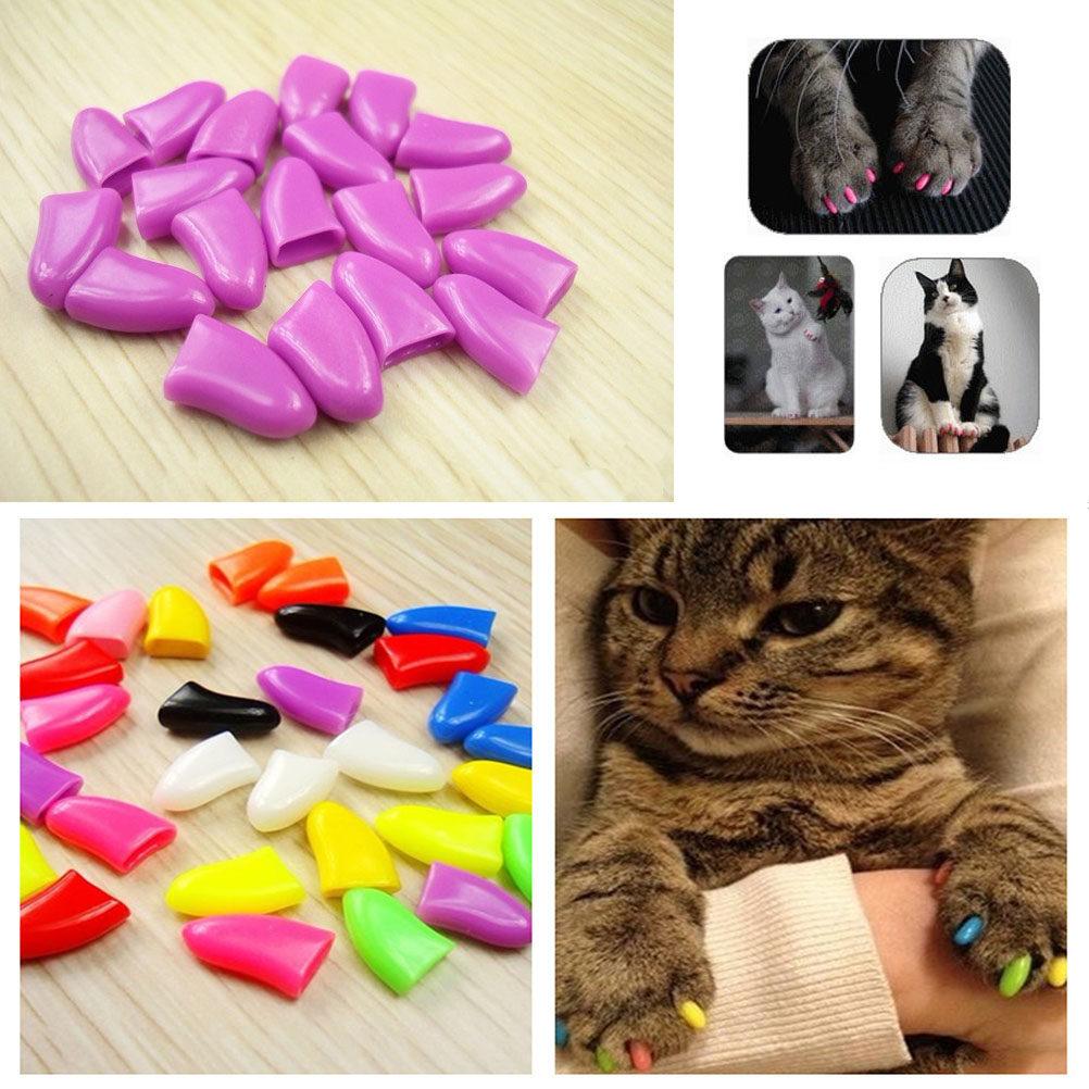 140Pcs Cat Claw Caps Premium Silicone Nail Covers for Cats Xs Size Easy Application Scratch Proof Furniture Protector Pet Gift