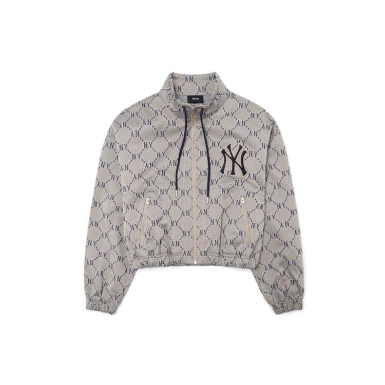 New MLB Cropped Coats Women's Gray 3FWJM0221-50BGS