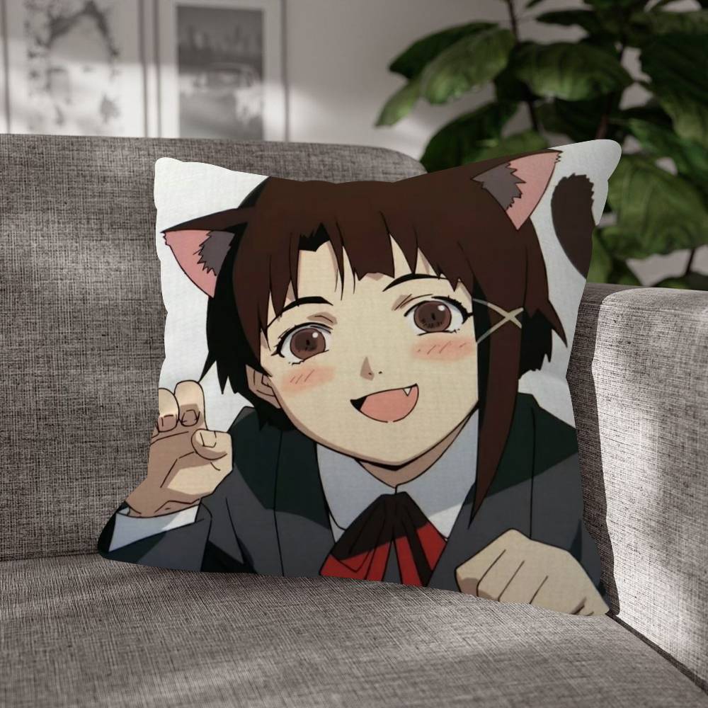 Serial Experiments Lain Cushion Cover Decorative Pillow Sofa Home Decor Case Pillow Cases
