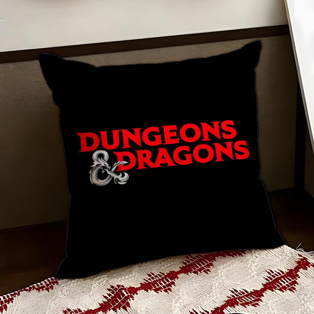 DDungeons  Dragons Game Cushion Cover Reversible Soft Durable Pillow Cover Home  Car MultiScene Use for Daily Comfort
