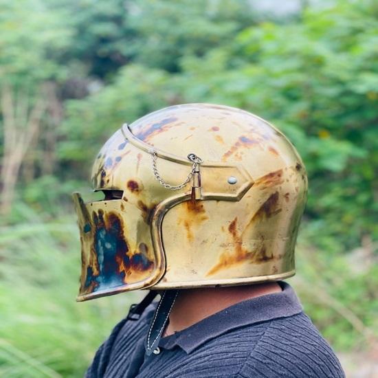 Barbuta Helmet Commando Medieval Knight Armor 18g Mild Steel Helmet  LARP Cosplay Halloween Costume  Visored Warrior Helmet
