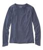 LL Bean Everyday Sunsmart Long Sleeve Crew US Size Nautical Navy 1000216100 Women's Tee, Neck, Fit, Regular, Small, Blue,