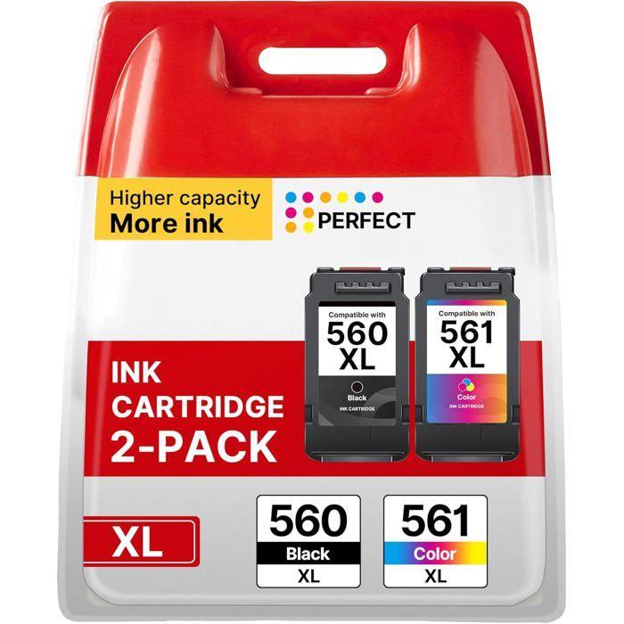 Cartouche d'encre - NEO LEGEND - 560XL/561XL - Pack 2 PG-560XL + CL-561XL - Compatible Canon Pixma