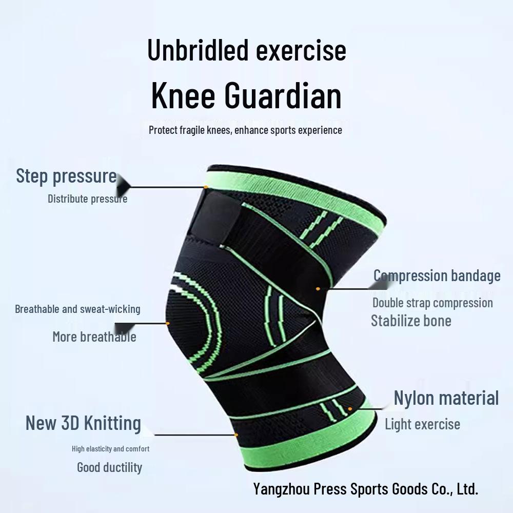 Men's Professional Knee Brace: Compression Nylon Bandage for Sports, Fitness, Running, Cycling, and Mountaineering