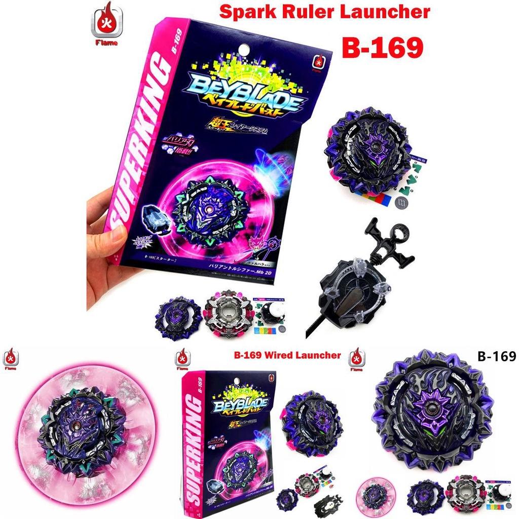 Superking Beyblade Burst B-169 Starter Variant Lucifer With Spark Ruler Launcher For High-performance Battles
