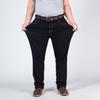 Große Größe Jeans Männer Gerade Hohe Taille Elastische Lose Frühling Mittleren Alters Große Größe Männer Hosen