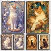 5D Kendin Yap Elmas Boyama Nakış Hayvan Kedi Tam Kare Yuvarlak Mozaik Çiçek Tam Set Sanat Duvar Dekoru El Yapımı Hediye