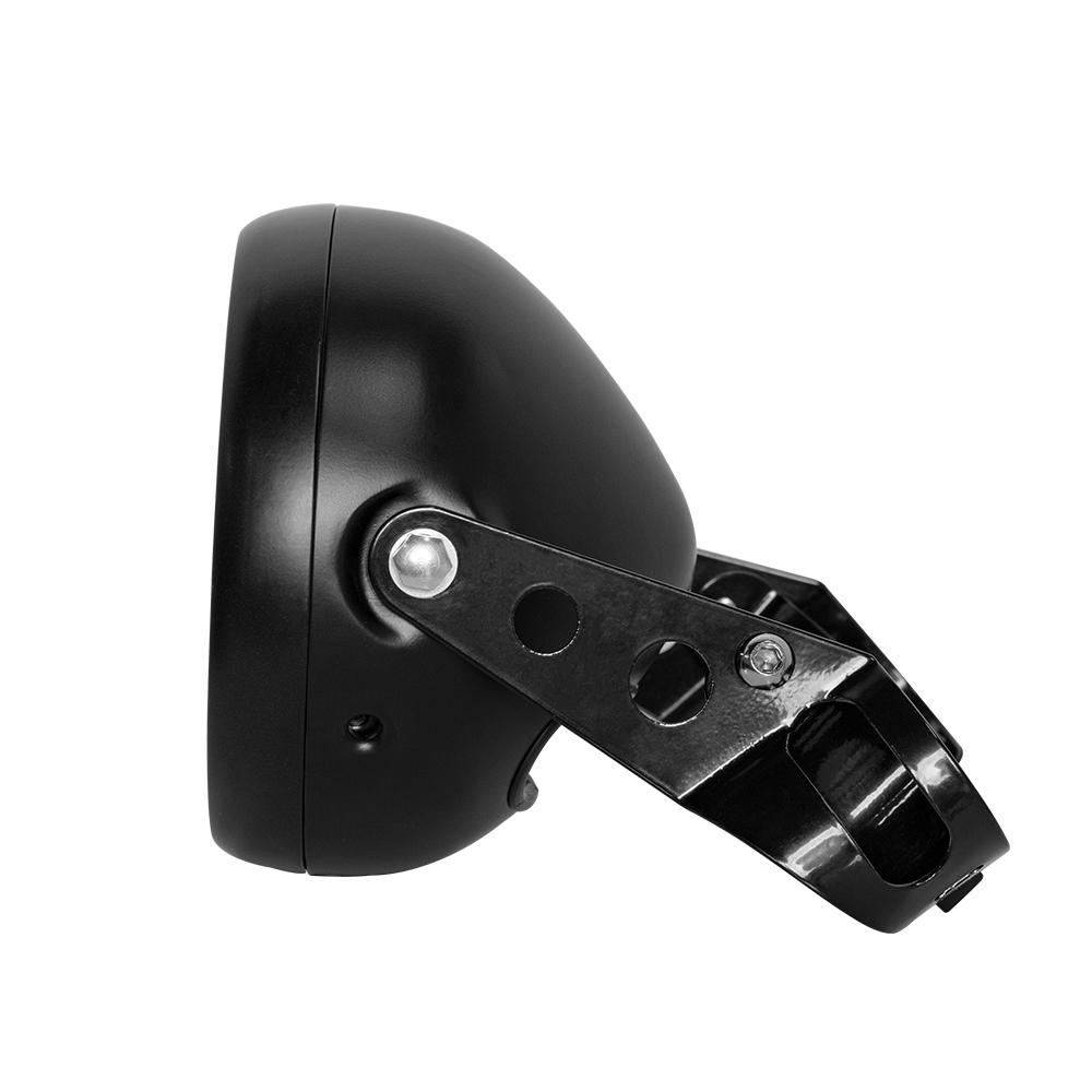 5.75 Inch Headlight Headlamp Side Mounting Housing Bucket Cover Bracket 5 3/4" Shell Lighthouse Holder Fits for Harley for Honda