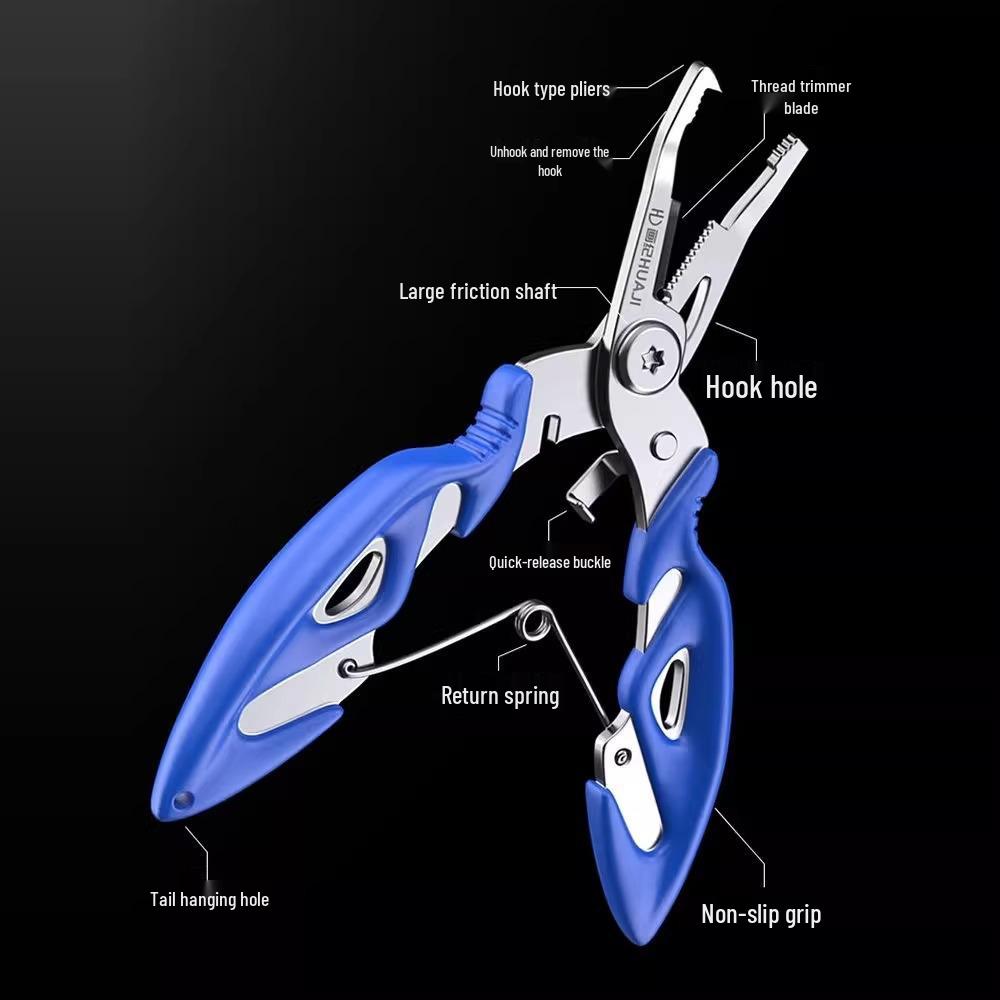 Newcomer Offer: Multifunctional Stainless Steel Fishing Pliers with PE Line Cutter & Fish Controller – 0.01 Shipping