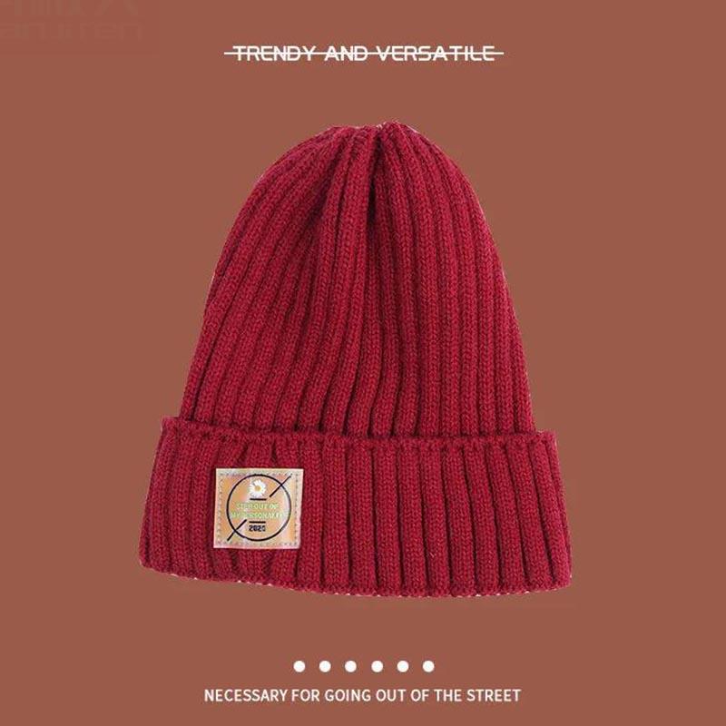 Wool Hat Women's Knitted Hat Small Daisy Warm Autumn and Winter Casual All-match Hat