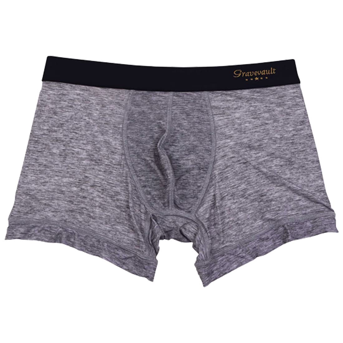 

Grave Vault Plain Short Boxer Heather Size S Men s Briefs, Gray, (3051002)
