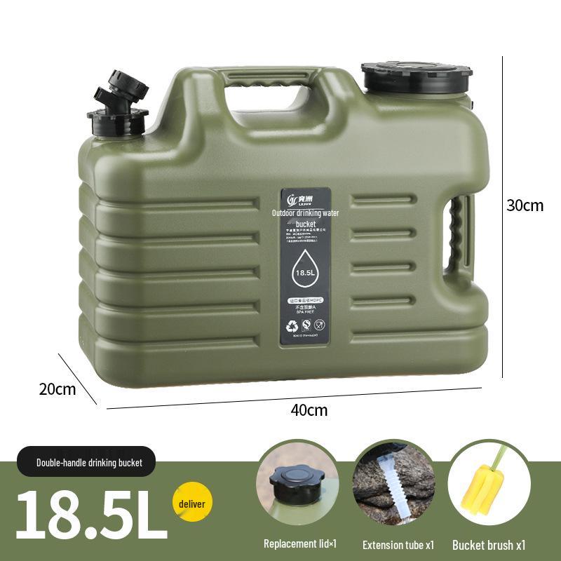 Montowany na samochodzie zewnętrzny kempingowy zbiornik na wodę z kranem