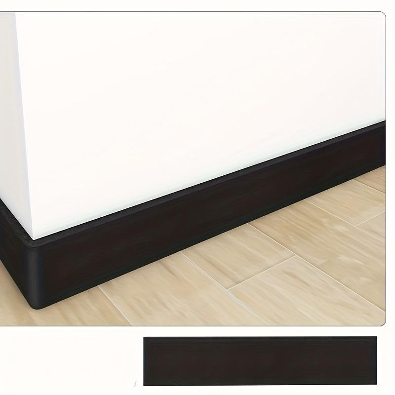 1 Roll Self-Adhesive Flexible Baseboard Trim - Durable PVC Floor Molding for Home Decor Easy Installation No Drill Needed